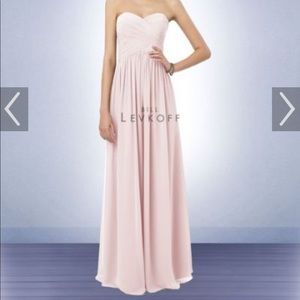 Bill levkoff strapless dress pale pink